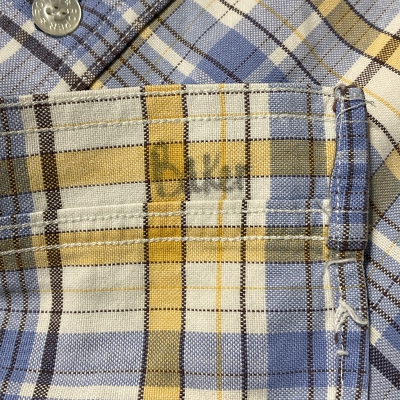 Men’s Roper shirt sleeve western shirt. Size L - Picture 5 of 5